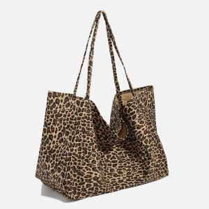 Concert Outfit Leopard Print Tote Bag