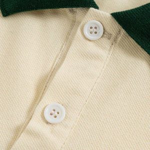 Concert Outfit Letter Embroidered Polo Shirt
