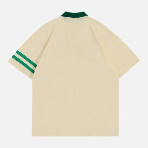 Concert Outfit Letter Embroidered Polo Shirt