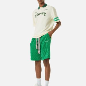 Concert Outfit Letter Embroidered Polo Shirt