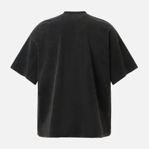 Concert Outfit Letter Graphic Crew-Neck T-Shirt