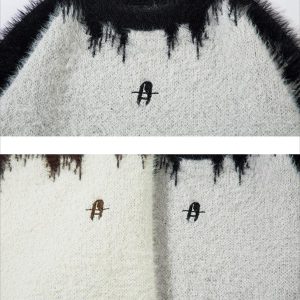 Concert Outfit Letter Jacquard Sweater