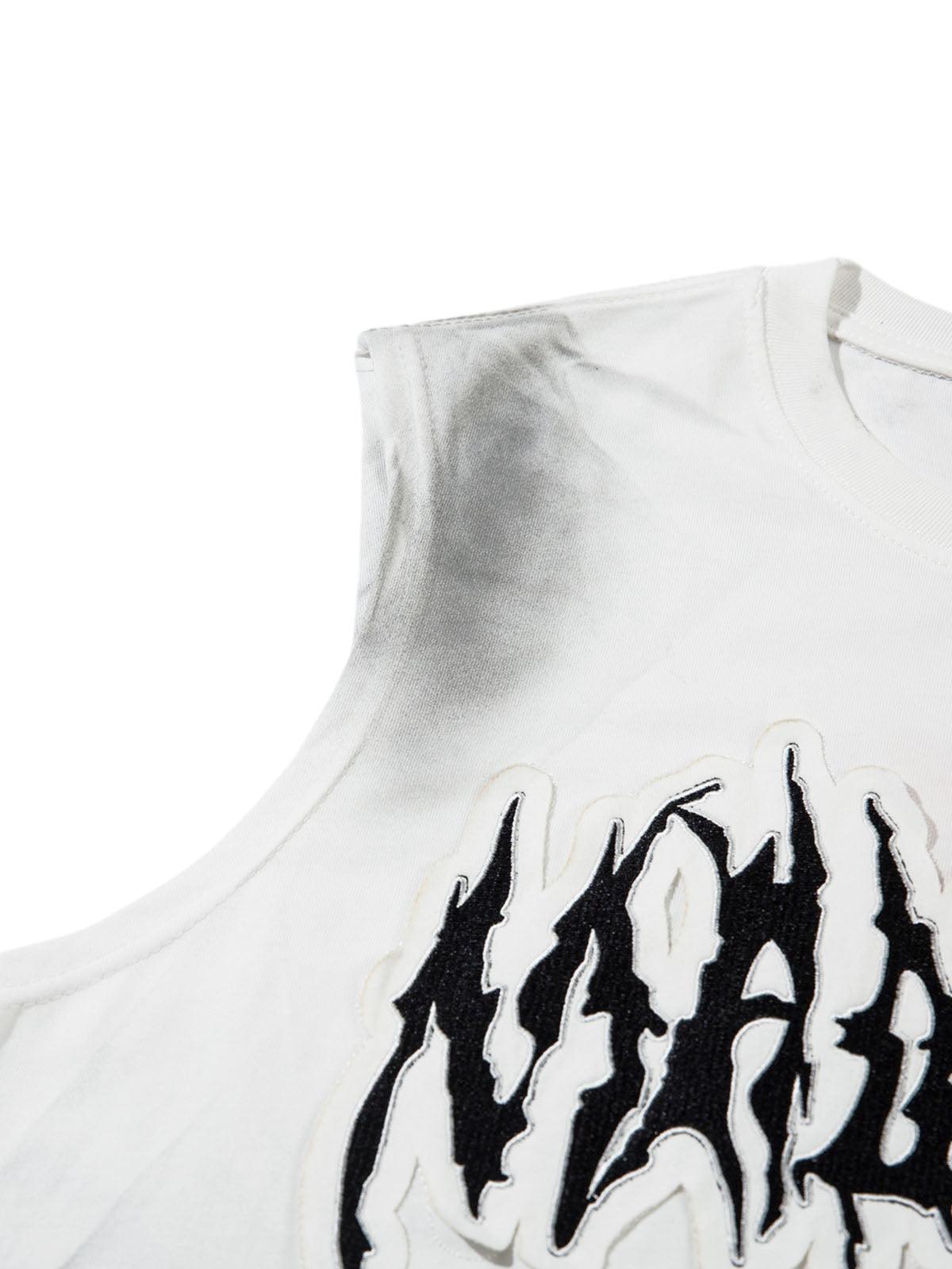 Concert Outfit Letter Patchwork Gradient Tank Top Concert Outfit Letter Patchwork Gradient Tank Top