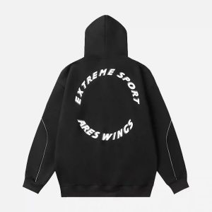 Concert Outfit Letter Print Line Design Hoodie