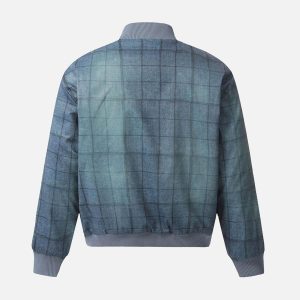 Concert Outfit Letter Print Quilted Bomber Jacket