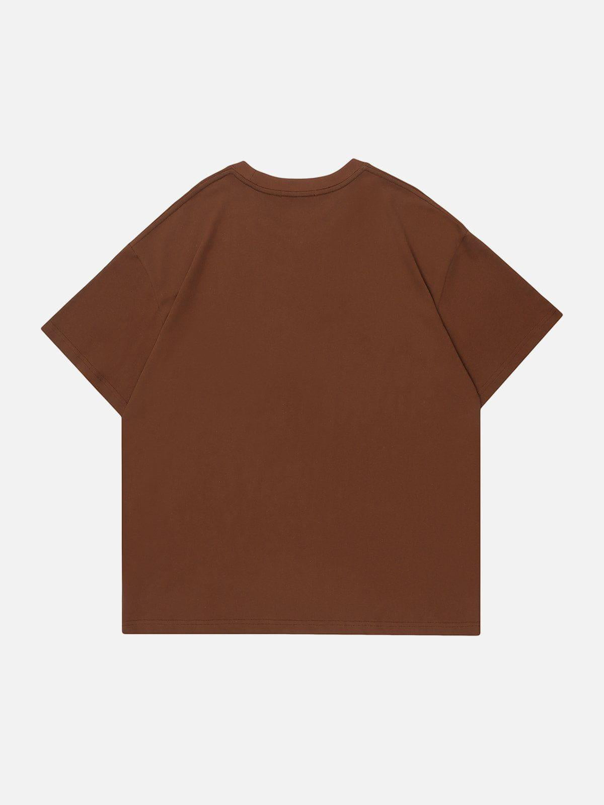 Concert Outfit Letter Print Solid Tee Concert Outfit Letter Print Solid Tee