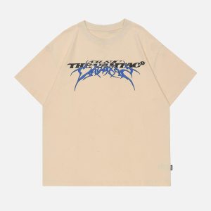 Concert Outfit Letter Print Solid Tee