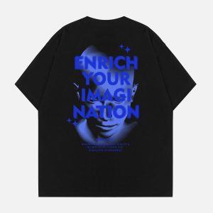 Concert Outfit Letter Print Virtual T-Shirt