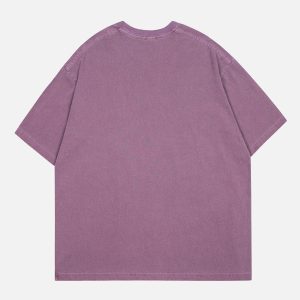 Concert Outfit Letter Ripple Print Tee