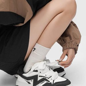 Concert Outfit Lightning Collision Color Splicing Board Shoes