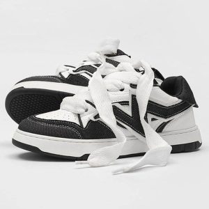 Concert Outfit Lightning Collision Color Splicing Board Shoes