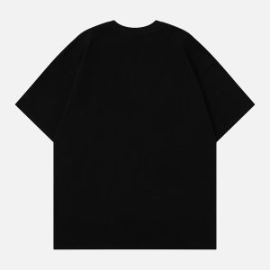 Concert Outfit Loose American Fuzzy Fun Printed T-Shirt