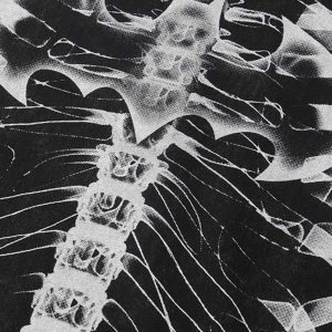 Concert Outfit Loose Retro Ribbed Print Washed T-Shirt