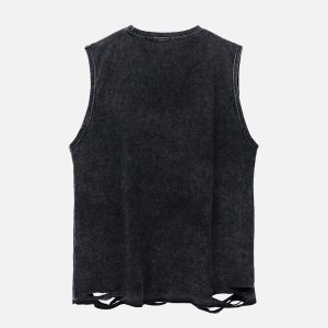 Concert Outfit Love Cross Street Rap Sleeveless Vest