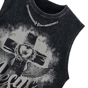 Concert Outfit Love Cross Street Rap Sleeveless Vest