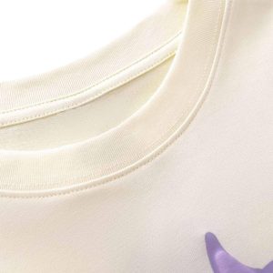 Concert Outfit Made Retro Skull Letter Foam T-Shirt