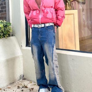 Concert Outfit Maillard Hottie Ripped Jeans