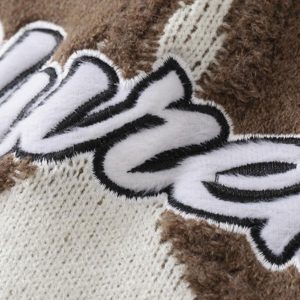 Concert Outfit Maillard Star Tassel Ripped Sweater