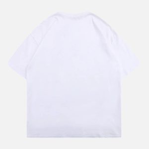 Concert Outfit Masked Gangster Portrait Printed T-Shirt