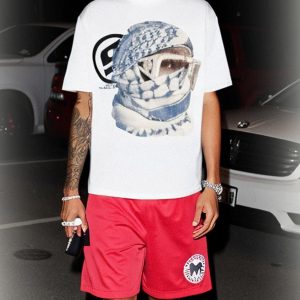 Concert Outfit Masked Portrait Graphic T-Shirt