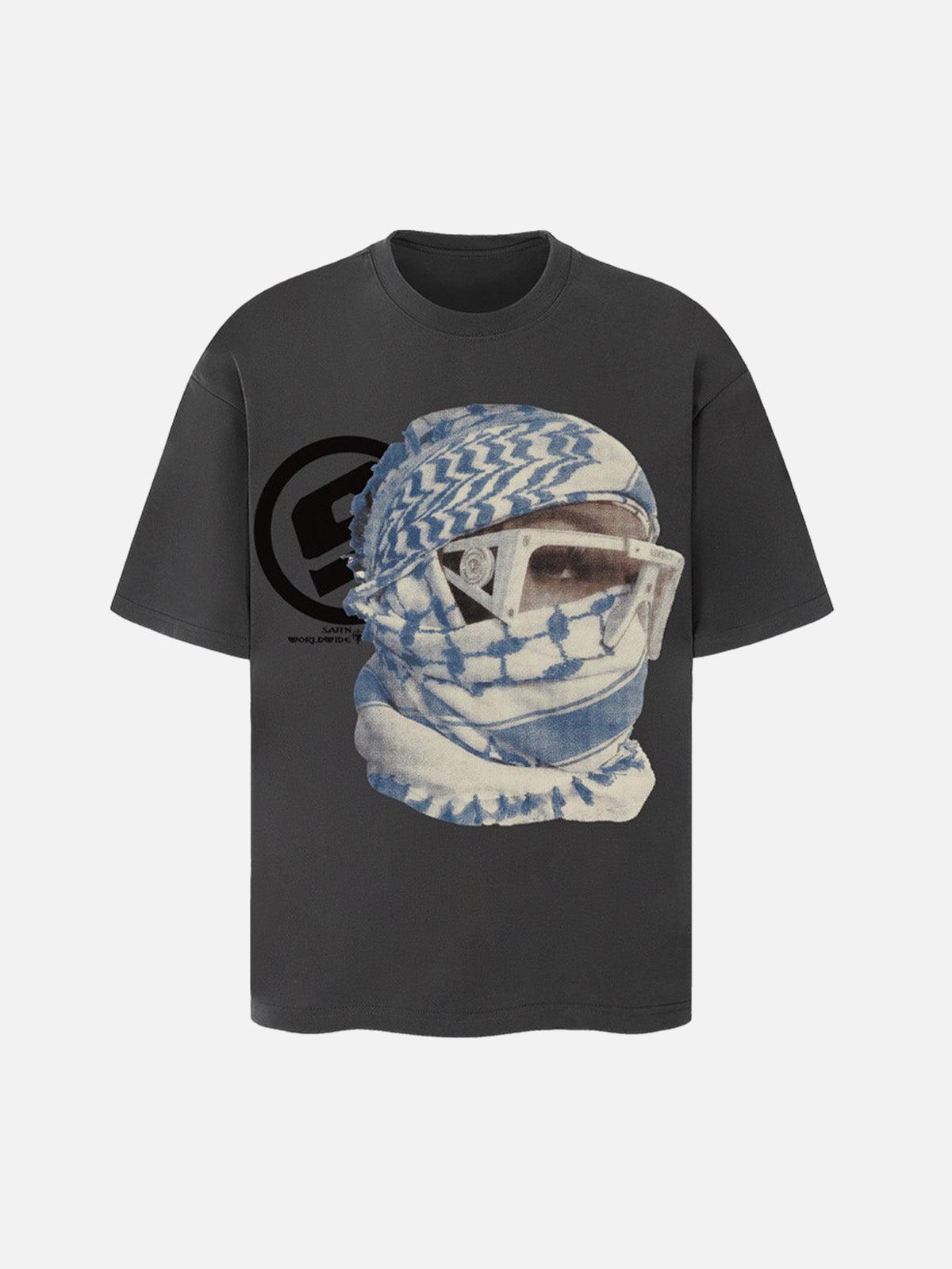 Concert Outfit Masked Portrait Graphic T-Shirt Concert Outfit Masked Portrait Graphic T-Shirt