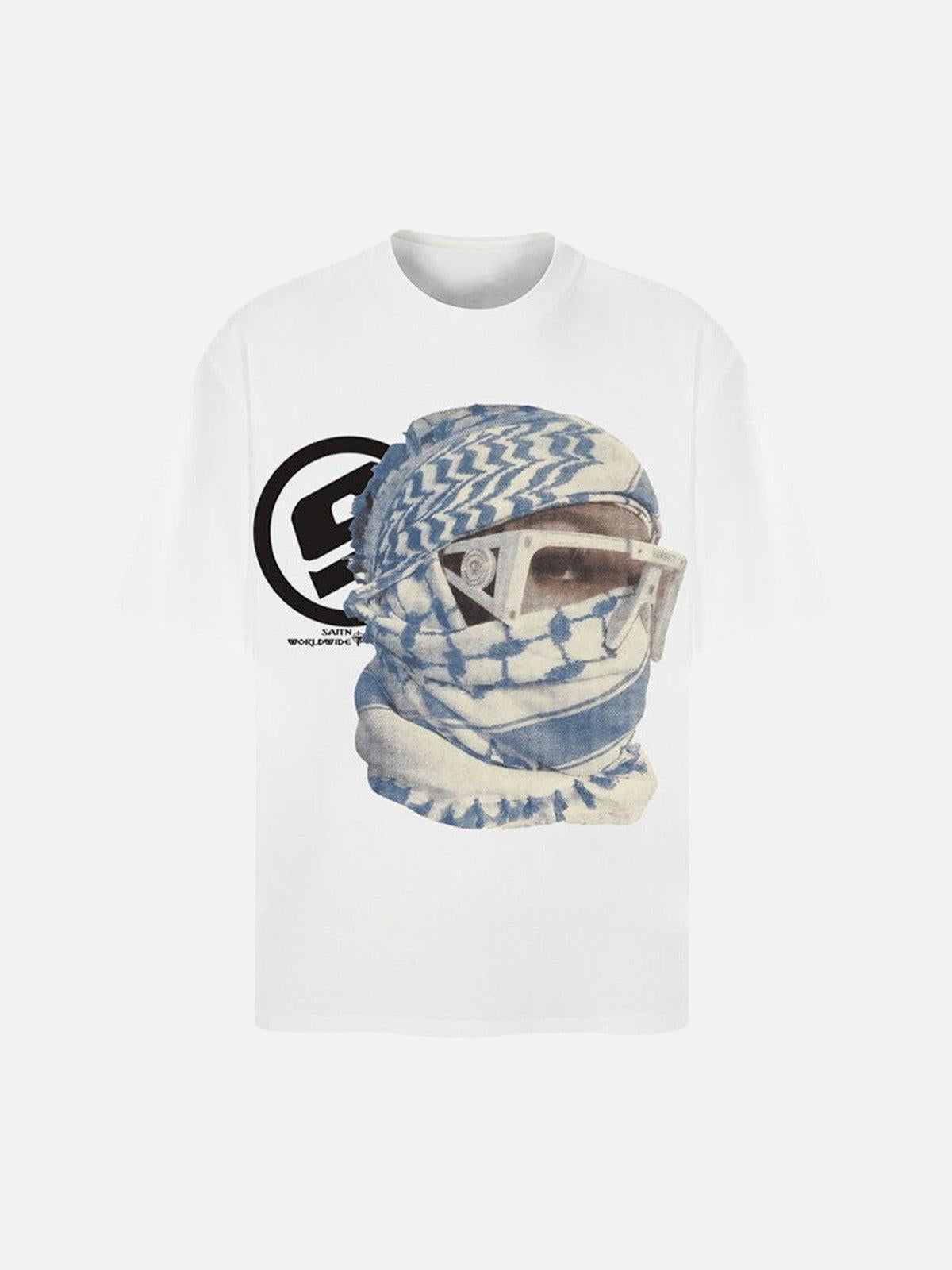 Concert Outfit Masked Portrait Graphic T-Shirt Concert Outfit Masked Portrait Graphic T-Shirt