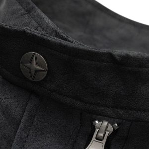 Concert Outfit Matte PU Moto Leather Jacket