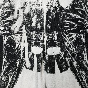 Concert Outfit Mecha Print Jeans