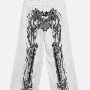 Concert Outfit Mecha Print Jeans