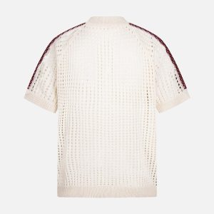 Concert Outfit Mesh Zip-Up Sports Jersey Short Sleeve Shirt