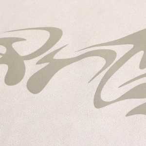 Concert Outfit Metallic Print Suede Crew Neck T-Shirt