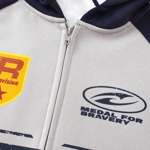 Concert Outfit Motorcycle Style Printed Hooded Sweatshirt