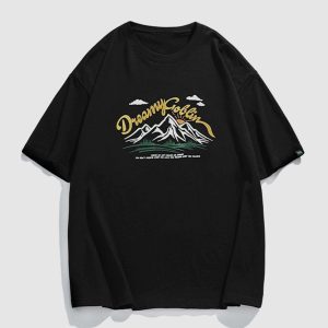 Concert Outfit Mountain Print Tee