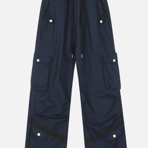 Concert Outfit Multi Button Pocket Cargo Pants
