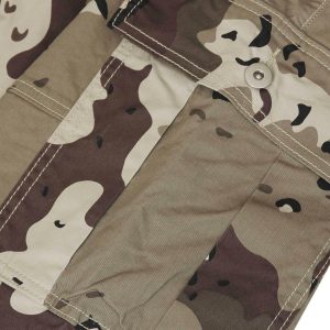Concert Outfit Multi-Pocket Cargo Camouflage Pants