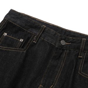 Concert Outfit Multi-Pocket Deconstructed Washed Barrel Cargo Jeans