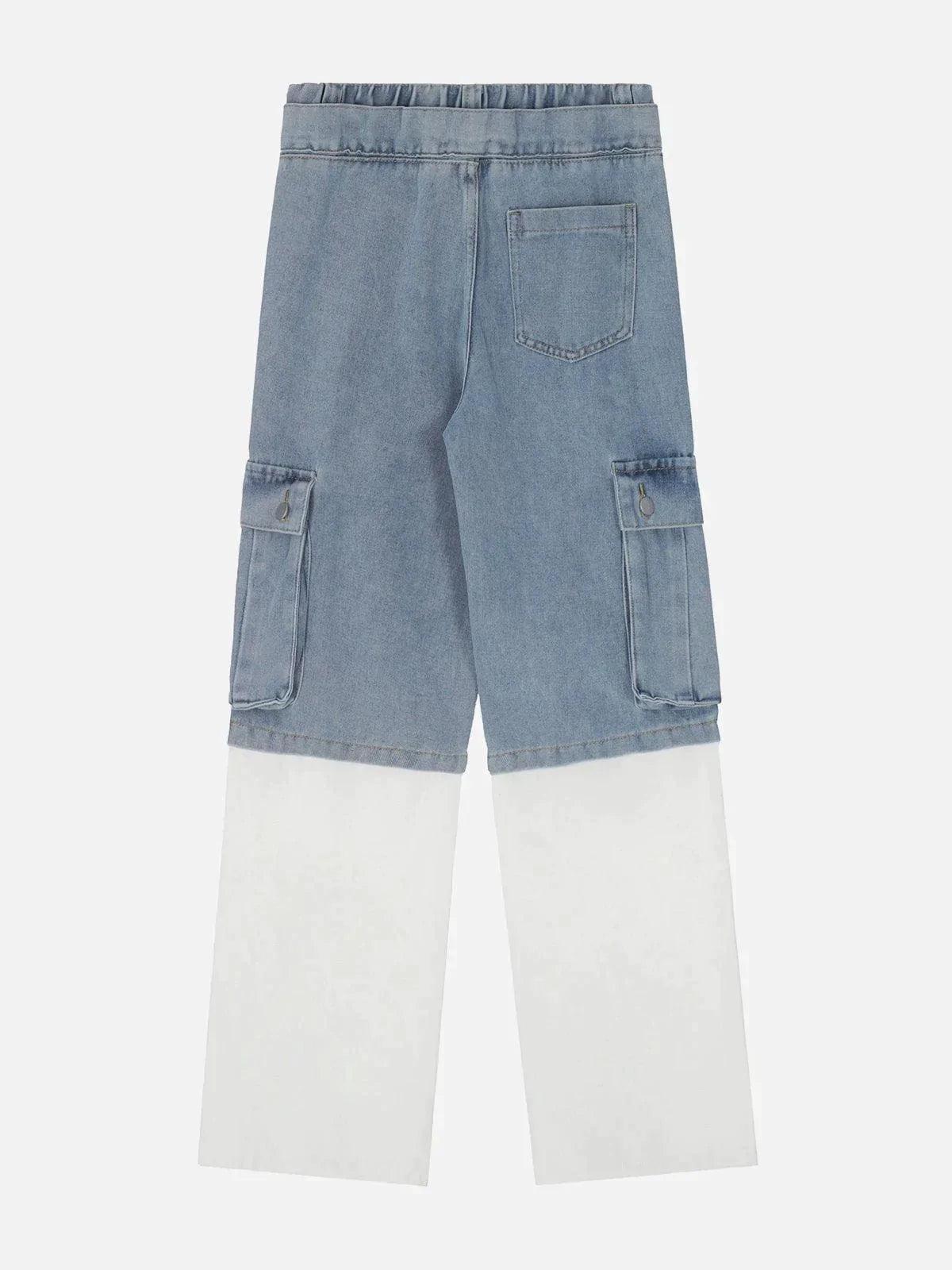 Concert Outfit Multi-Pocket Patchwork Jeans Concert Outfit Multi-Pocket Patchwork Jeans