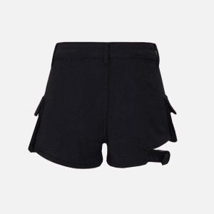 Concert Outfit Multi-Pocket Strappy Shorts