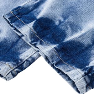 Concert Outfit Niche Design Letter Embroidered Tie-Dye Gradient Jeans