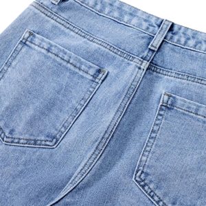 Concert Outfit Niche Design Letter Embroidered Tie-Dye Gradient Jeans