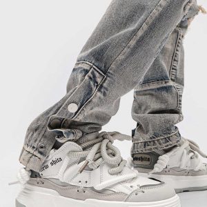 Concert Outfit Niche Trendy Thick-Soled Board Shoes