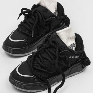 Concert Outfit Niche Trendy Thick-Soled Board Shoes