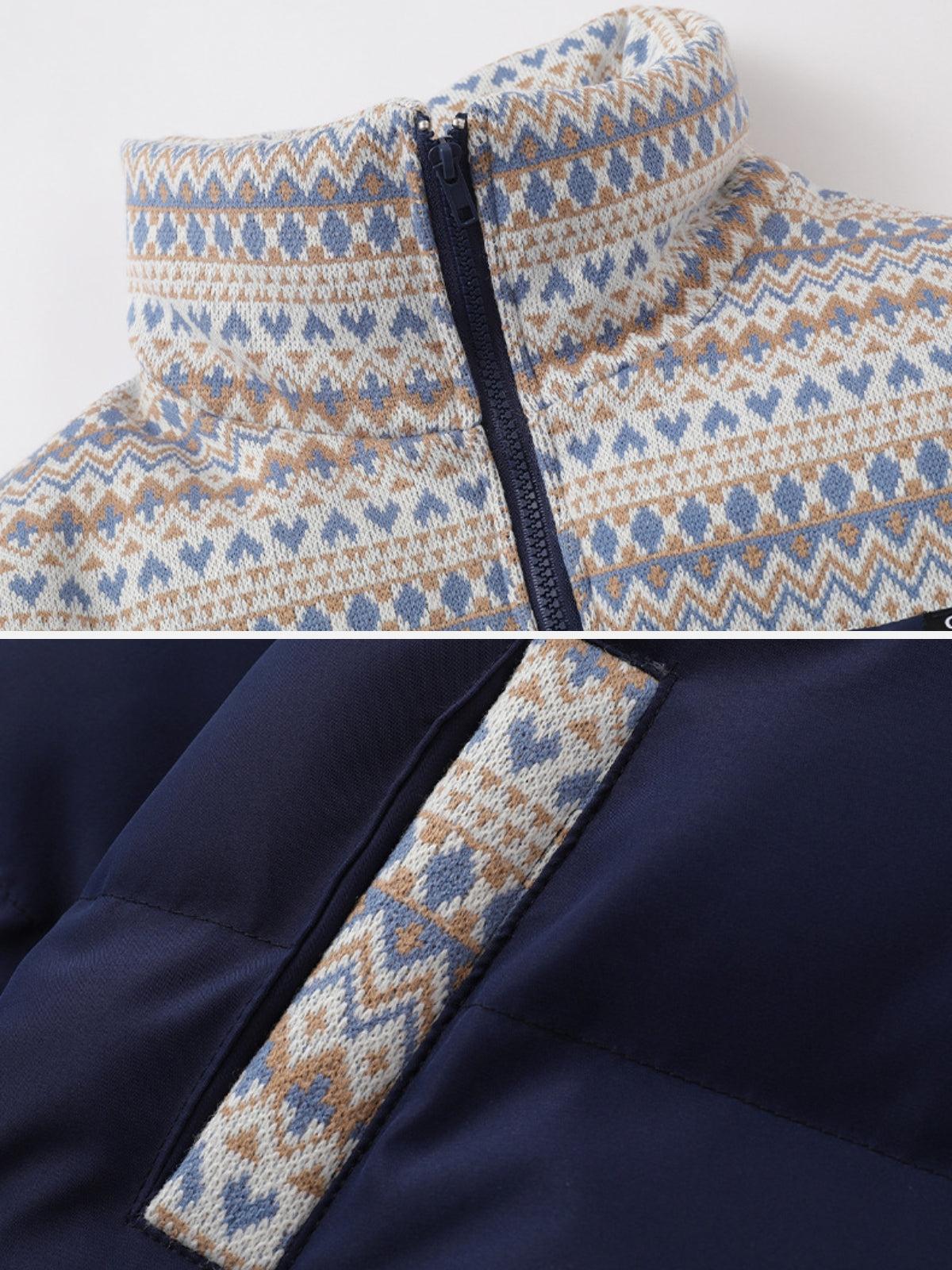 Concert Outfit Nordic Patterned Winter Coat Concert Outfit Nordic Patterned Winter Coat