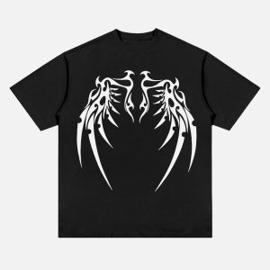 Concert Outfit Original Bone Wing Street Rap T-Shirt
