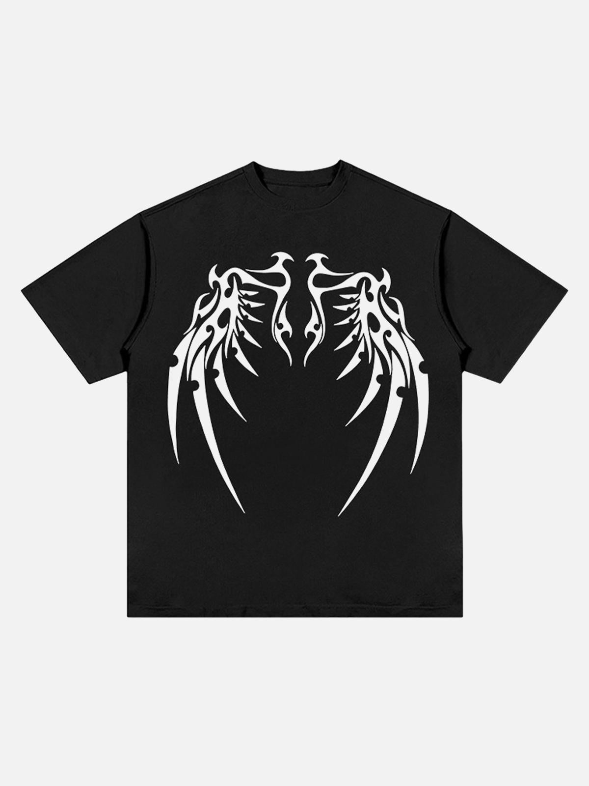 Concert Outfit Original Bone Wing Street Rap T-Shirt Concert Outfit Original Bone Wing Street Rap T-Shirt