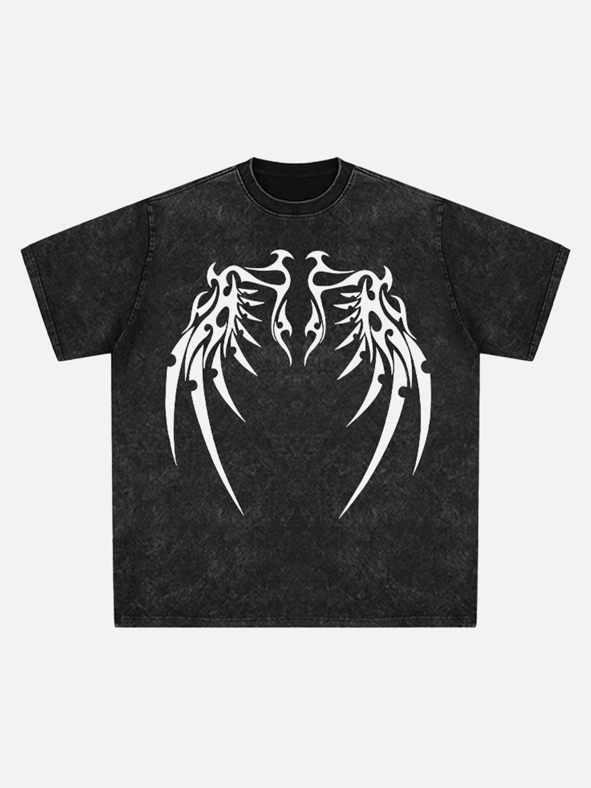 Concert Outfit Original Bone Wing Street Rap T-Shirt Concert Outfit Original Bone Wing Street Rap T-Shirt