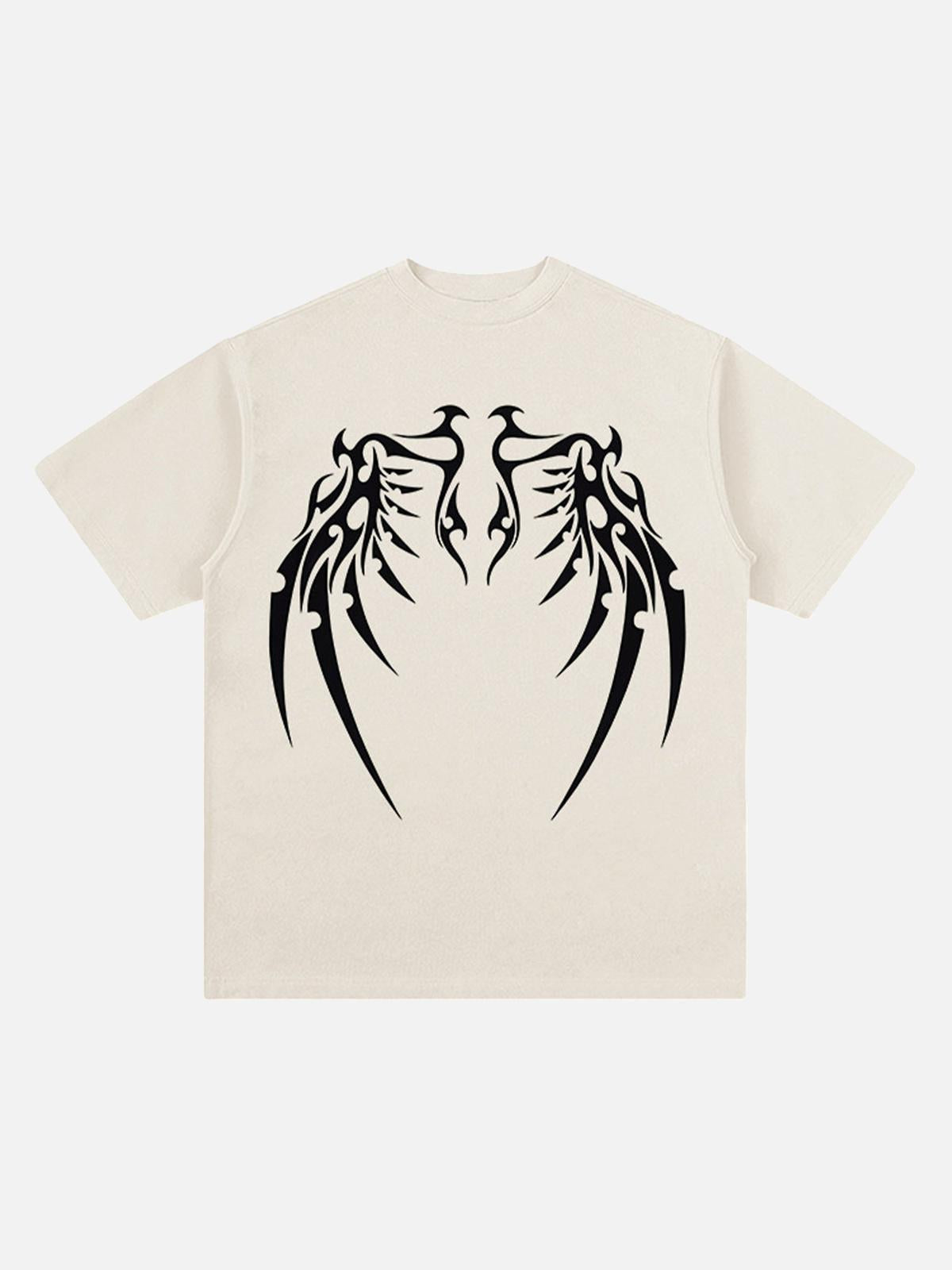 Concert Outfit Original Bone Wing Street Rap T-Shirt Concert Outfit Original Bone Wing Street Rap T-Shirt