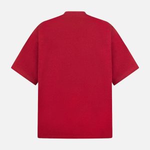 Concert Outfit Oversized Embroidered Floral Letter T-Shirt