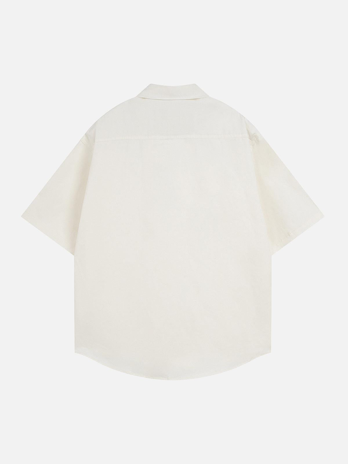 Concert Outfit Oversized Graphic Cartoon Letter Print Short-Sleeve Shirt Concert Outfit Oversized Graphic Cartoon Letter Print Short-Sleeve Shirt