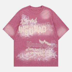 Concert Outfit Oversized Letter Graphic T-Shirt